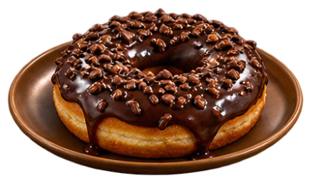 Chocolate Shell Donut — House Bakery · Glazed