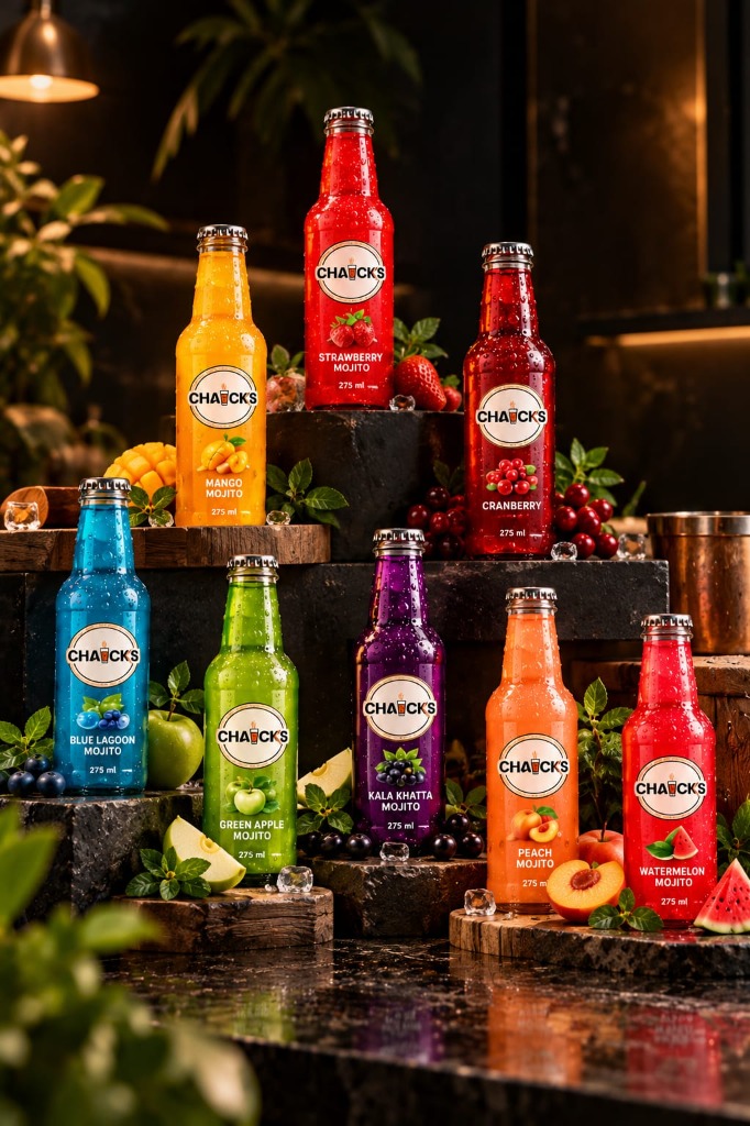 CHAICKS mojito bottle lineup